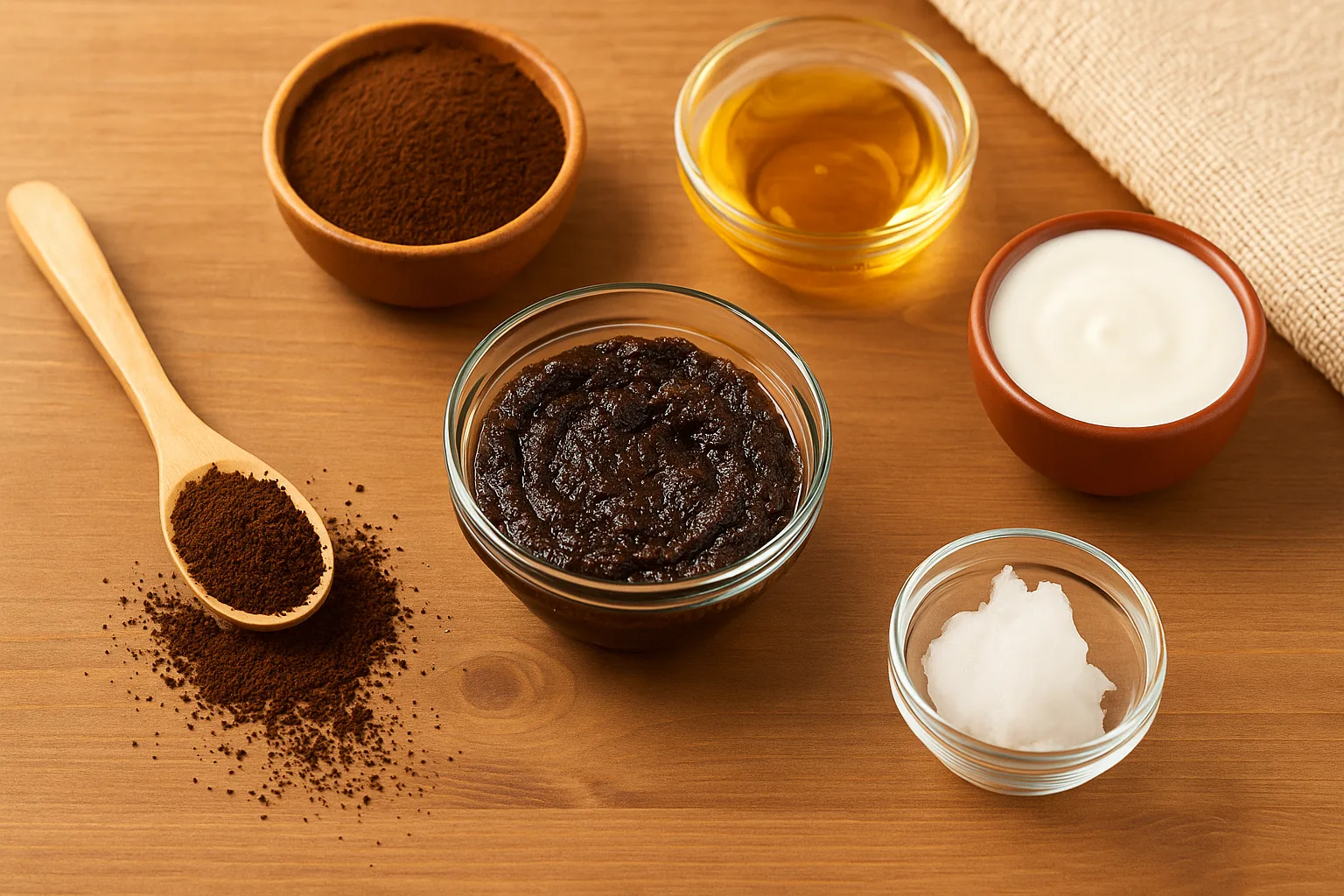 coffee scrub for glowing skin