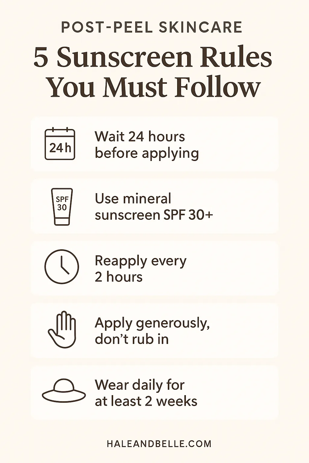 sunscreen after chemical peel