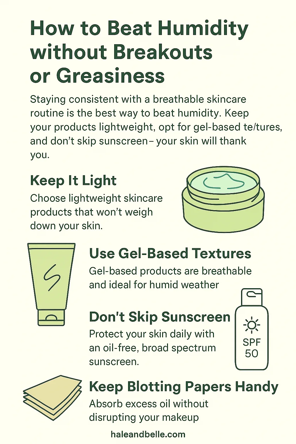 Skincare routine for humid climate